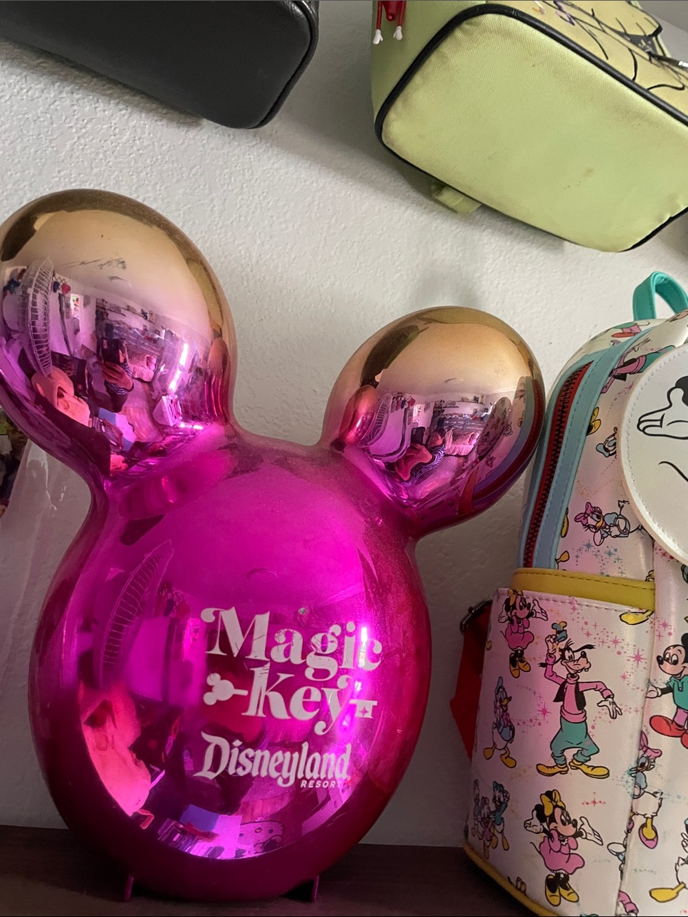 Disneyland Resort Magit Key Pink Metallic Mickey Balloon